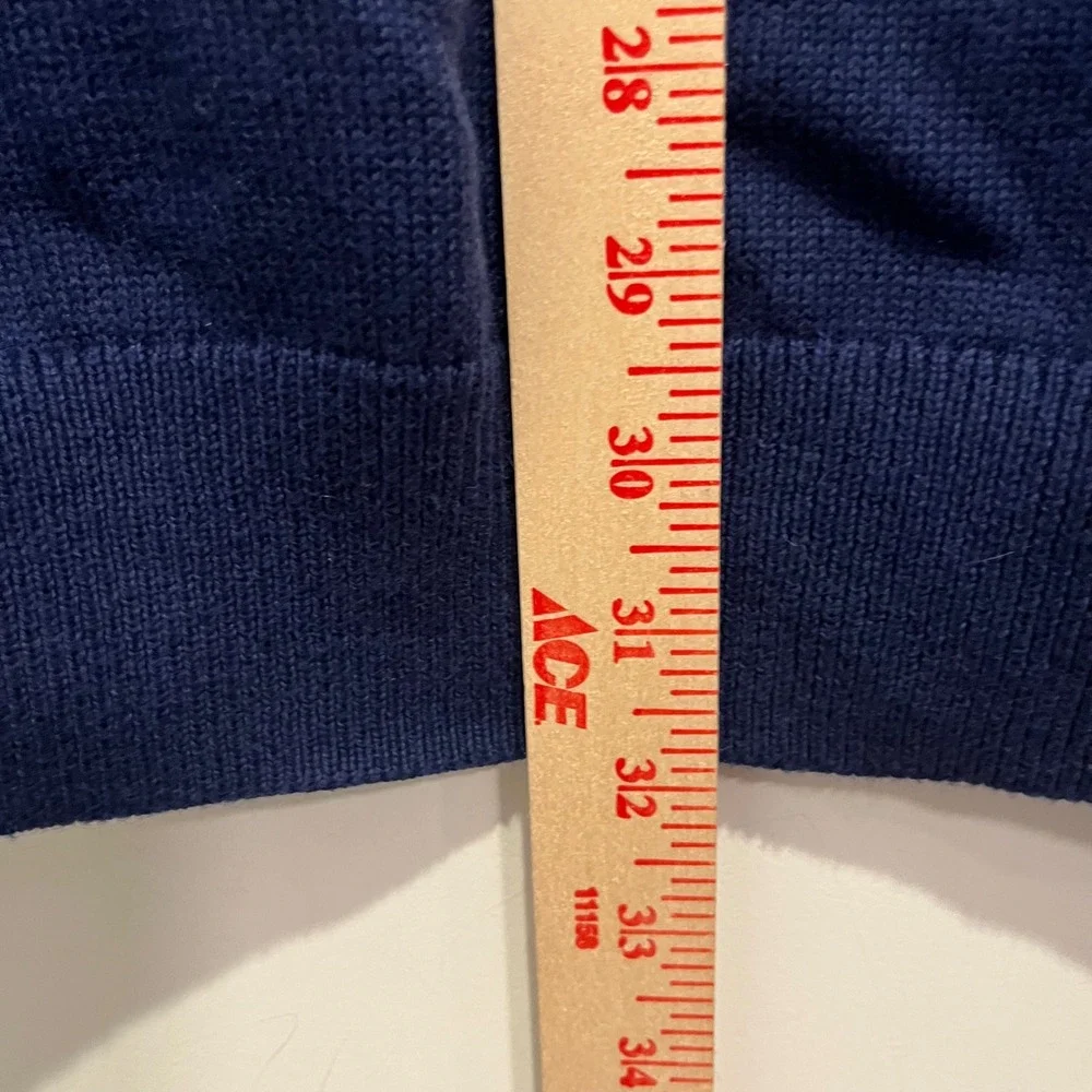 Vineyard Vines Mens 2XL Navy Blue Cotton Cashmere Blend Logo Crewneck Sweater